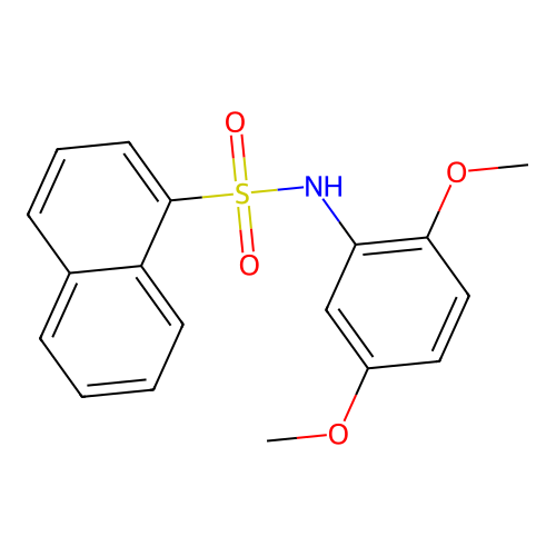 N-(2,5-dimethoxyphenyl)naphthalene-1-sulfonamide structure