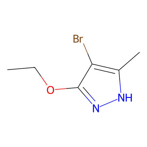 4-bromo-5-ethoxy-3-methyl-1H-pyrazole structure