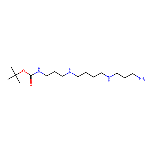 tert-Butyl (3-((4-((3-aminopropyl)amino)butyl)amino)propyl)carbamate structure