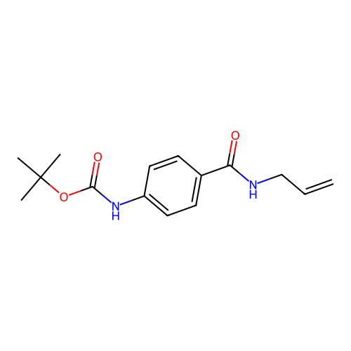 tert-butyl N-{4-[(prop-2-en-1-yl)carbamoyl]phenyl}carbamate structure
