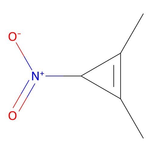 1,2-Dimethyl-3-nitro-cyclopropene structure