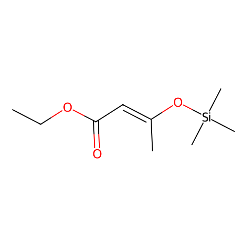 2-Butenoic acid, 3-[(trimethylsilyl)oxy]-, ethyl ester structure