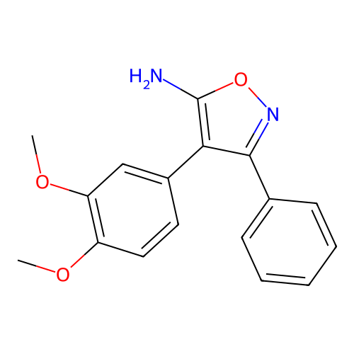 4-(3,4-Dimethoxyphenyl)-3-phenyl-1,2-oxazol-5-amine structure