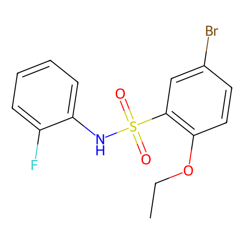 5-bromo-2-ethoxy-N-(2-fluorophenyl)benzenesulfonamide structure