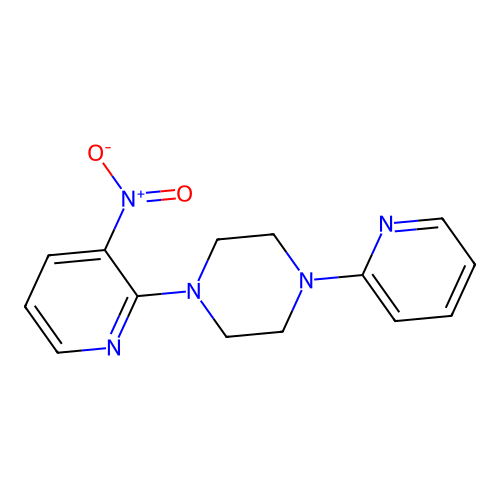 1-(3-Nitro-2-pyridinyl)-4-pyridin-2-ylpiperazine structure