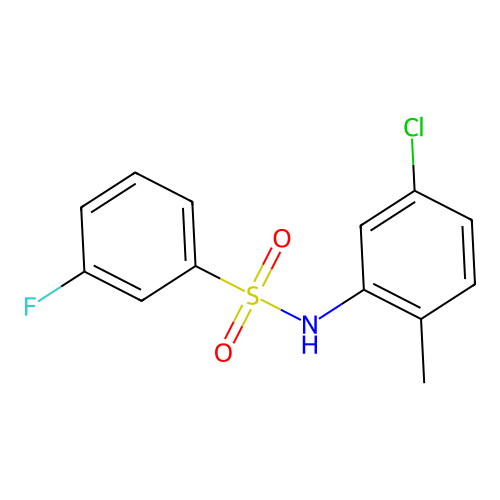 N-(5-chloro-2-methylphenyl)-3-fluorobenzenesulfonamide structure