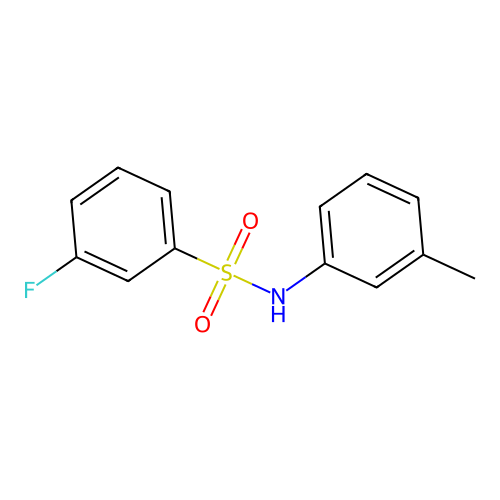 3-fluoro-N-(3-methylphenyl)benzenesulfonamide structure