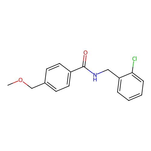N-[(2-chlorophenyl)methyl]-4-(methoxymethyl)benzamide structure