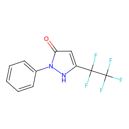 3-(pentafluoroethyl)-1-phenyl-1H-pyrazol-5-ol structure