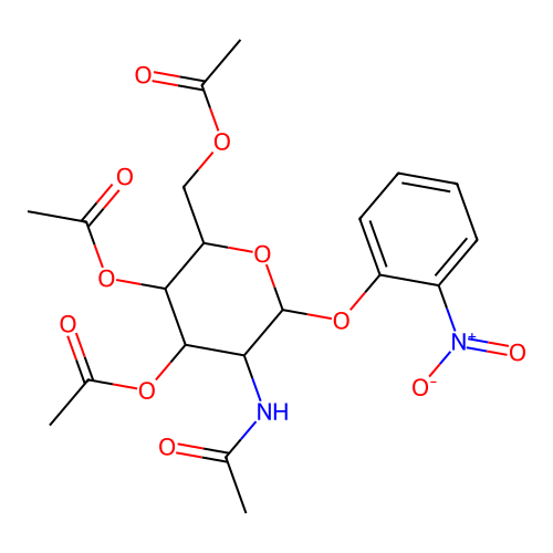 [5-Acetamido-3,4-diacetyloxy-6-(2-nitrophenoxy)oxan-2-yl]methyl acetate structure