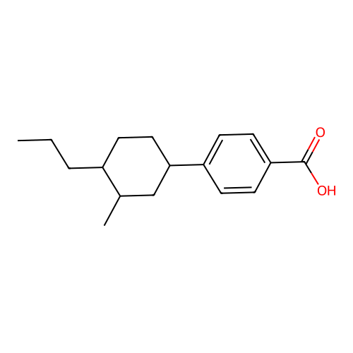 4-(3-Methyl-4-propylcyclohexyl)benzoic acid structure
