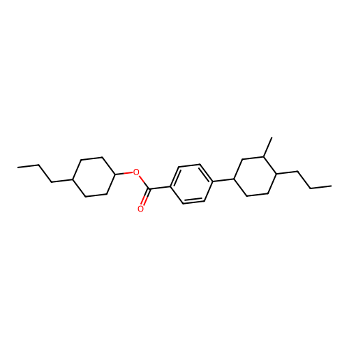 4-Propylcyclohexyl 4-(3-methyl-4-propylcyclohexyl)benzoate structure