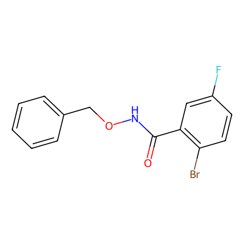 N-(benzyloxy)-2-bromo-5-fluorobenzamide structure