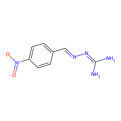 4-Nitrobenzylidene aminoguanidine structure