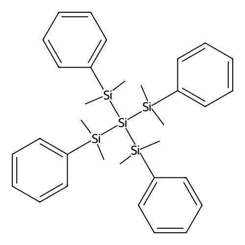 Tetrakis(dimethylphenylsilyl)silane structure