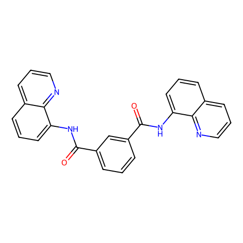 N,N'-di(quinolin-8-yl)benzene-1,3-dicarboxamide structure