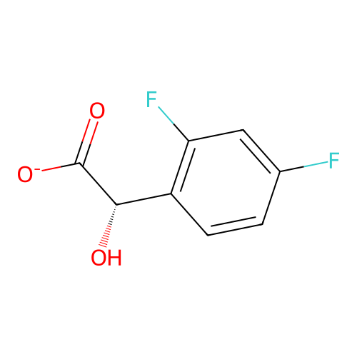 (2S)-2-(2,4-difluorophenyl)-2-hydroxyacetate structure