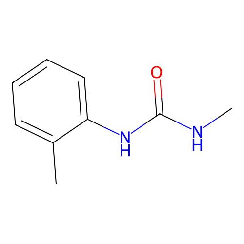 N-methyl-N'-(2-methylphenyl)urea structure