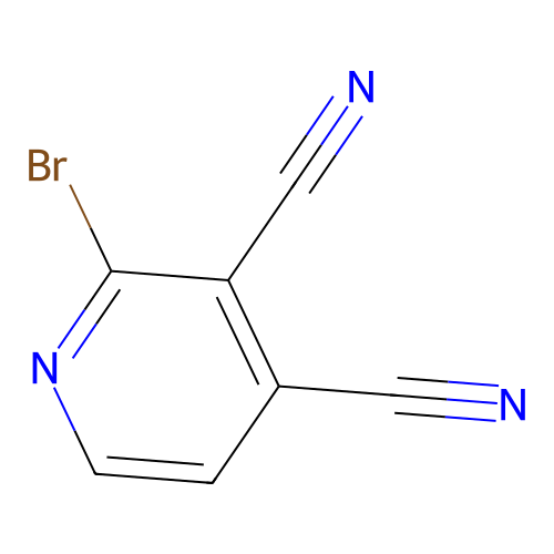 2-溴吡啶-3,4-二甲腈 structure