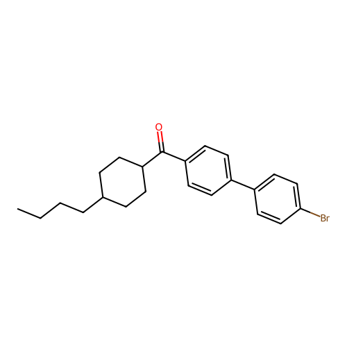 (4'-Bromobiphenyl-4-yl)(4-butylcyclohexyl)methanone structure