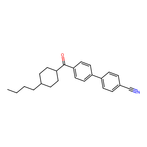 4-(4-丁基环己烷甲酰基)苯基苯甲腈 structure