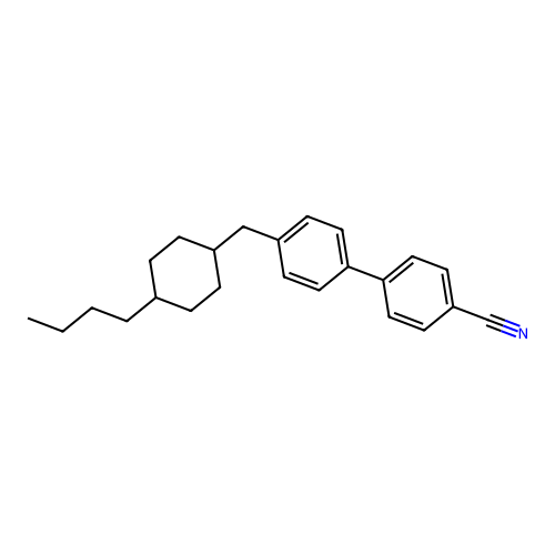 4'-[(4-Butylcyclohexyl)methyl][1,1'-biphenyl]-4-carbonitrile structure
