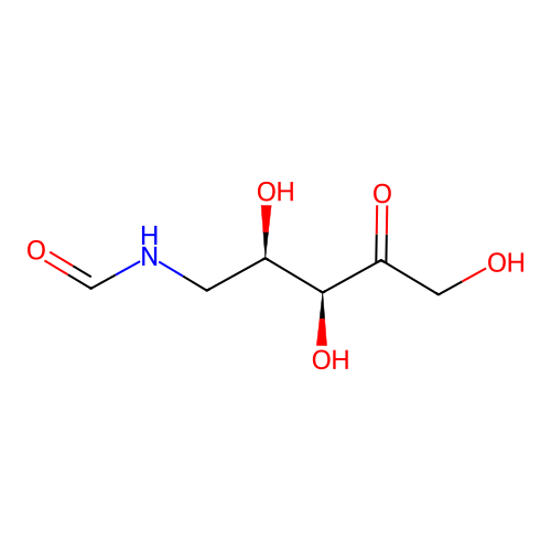 N-[(2R,3S)-2,3,5-trihydroxy-4-oxopentyl]formamide structure