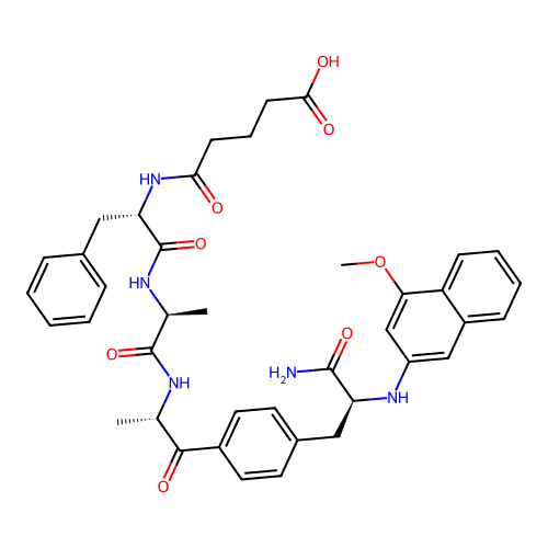 Glutaryl-phenylalanyl-alanyl-alanyl-phenylalanine 4-methoxynaphthylamide structure