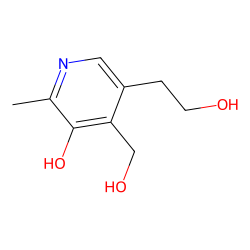 5-(2-Hydroxyethyl)-4-(hydroxymethyl)-2-methylpyridin-3-ol structure