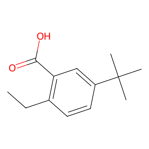 5-Tert-butyl-2-ethylbenzoic acid structure