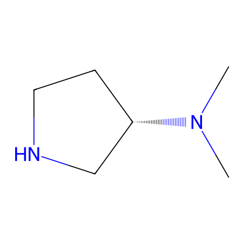 (3S)-(-)-3-(Dimethylamino)pyrrolidine structure