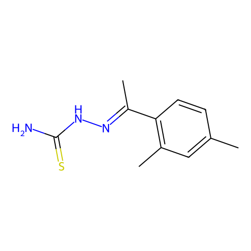 [1-(2,4-Dimethylphenyl)ethylideneamino]thiourea structure