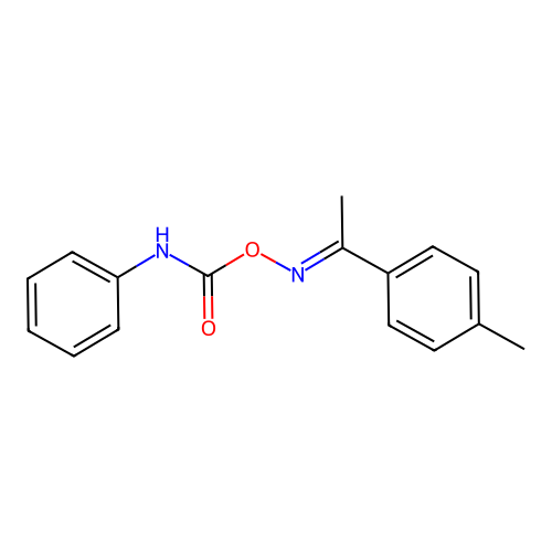 [1-(4-methylphenyl)ethylideneamino] N-phenylcarbamate structure