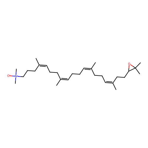 22,23-Epoxy-2-aza-2,3-dihydrosqualene N-oxide structure