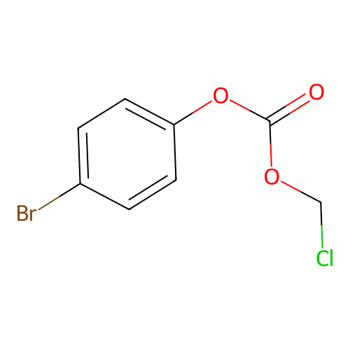 (4-Bromophenyl) chloromethyl carbonate structure