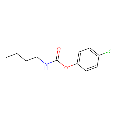 p-Chlorophenyl butylcarbamate structure