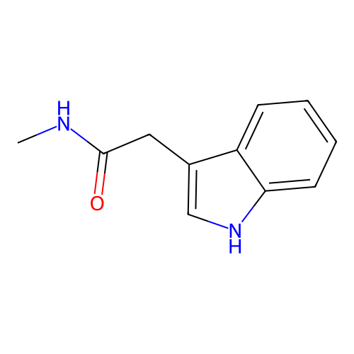 2-(1H-indol-3-yl)-N-methylacetamide structure
