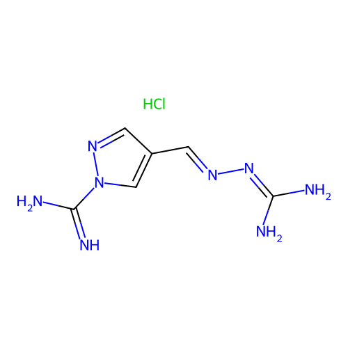 1H-Pyrazole-1-carboximidamide, dihydrochloride structure