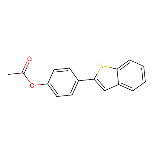 2-(4-Acetoxyphenyl)benzothiophene structure