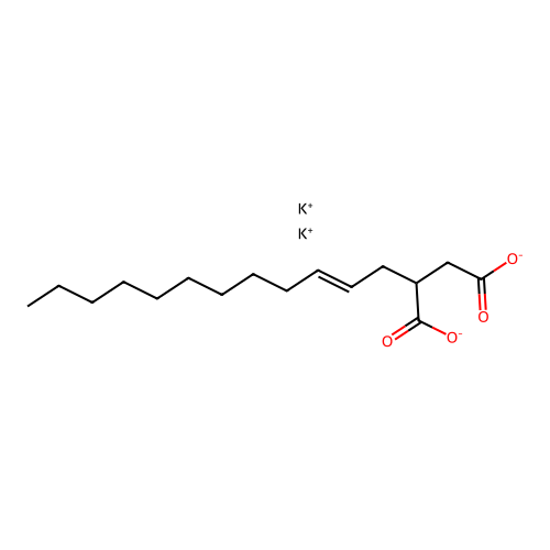Dipotassium dodec-2-enylsuccinate structure
