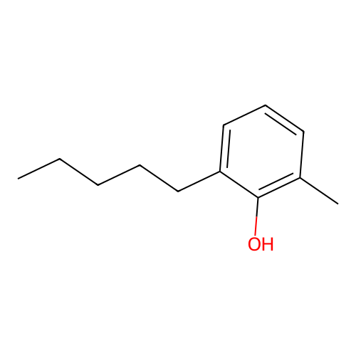 2-Methyl-6-pentylphenol structure