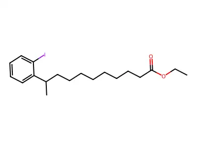 Ethyl 10-(3-iodophenyl)undecanoate structure