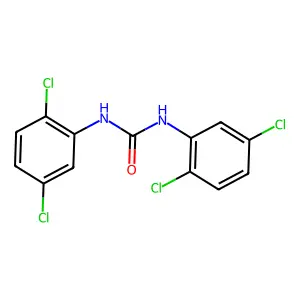 Urea, 1,3-bis(2,5-dichlorophenyl)- structure