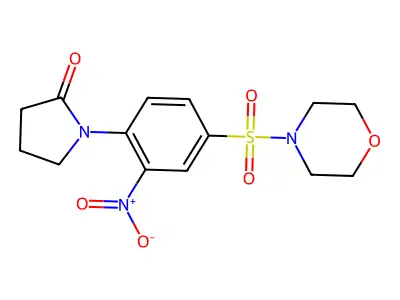 1-(4-Morpholin-4-ylsulfonyl-2-nitrophenyl)pyrrolidin-2-one structure
