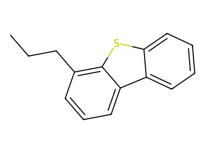 4-Propyldibenzothiophene structure