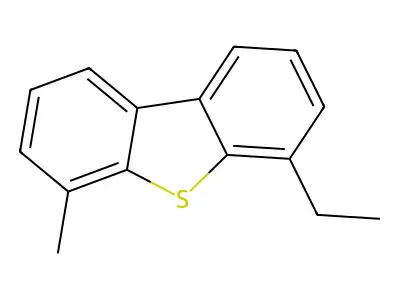 4-Ethyl-6-methyldibenzothiophene structure