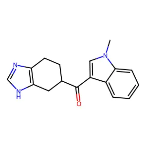 (1-甲基-1H-吲哚-3-基)(4,5,6,7-四氢-1H-苯并[d]咪唑-6-基)甲酮 structure