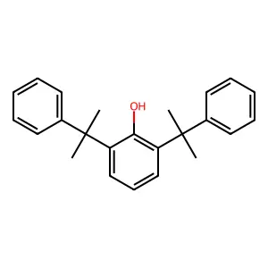 Phenol, 2,6-bis(1-methyl-1-phenylethyl)- structure