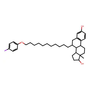 7-(11-(4-Iodophenoxy)undecyl)-17-estradiol structure