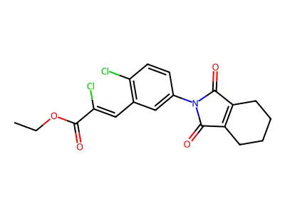Cinidon-ethyl structure